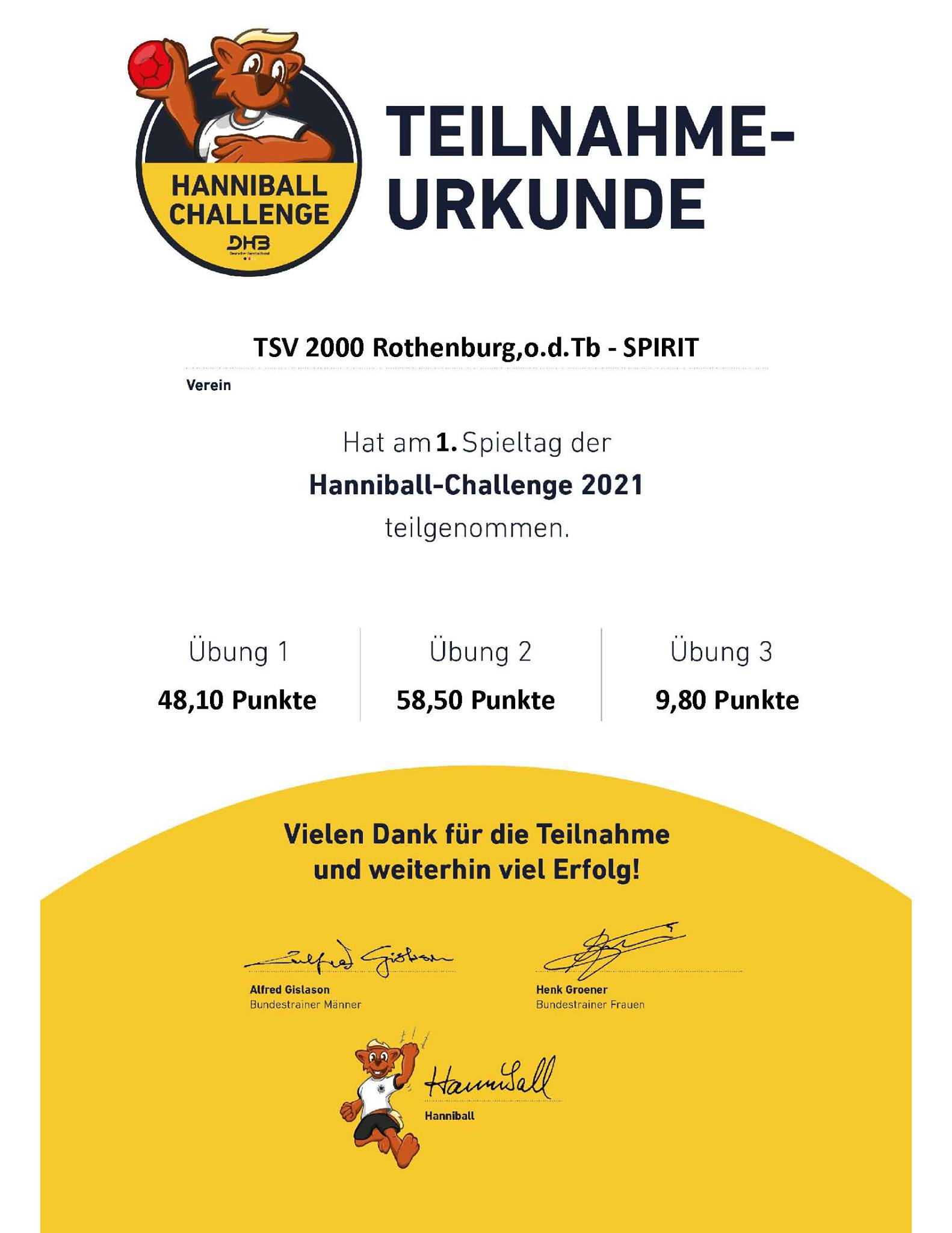 Read more about the article Hanniball-Challenge des DHB