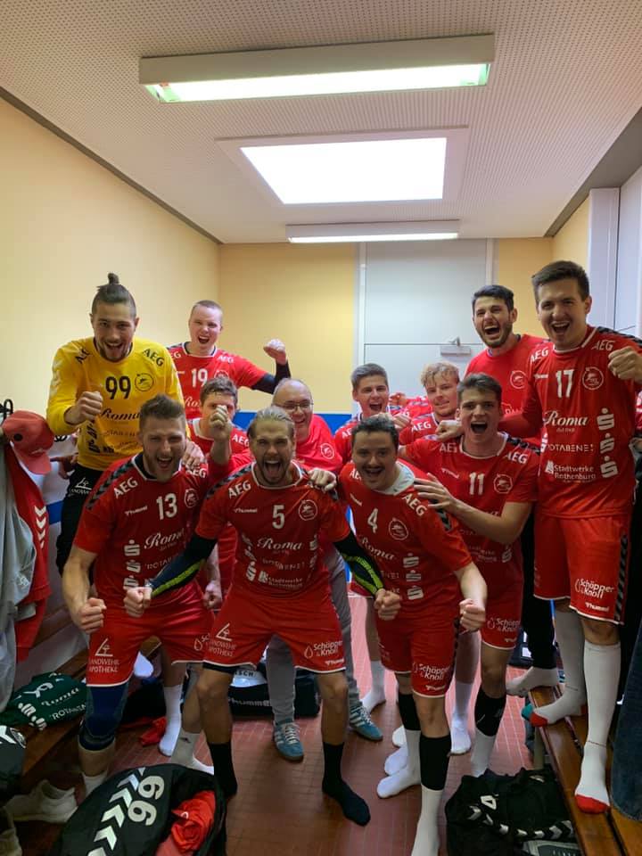 Herren I des TSV 2000 Rothenburg Handball gewinnen gegen Erlangen-Bruck II